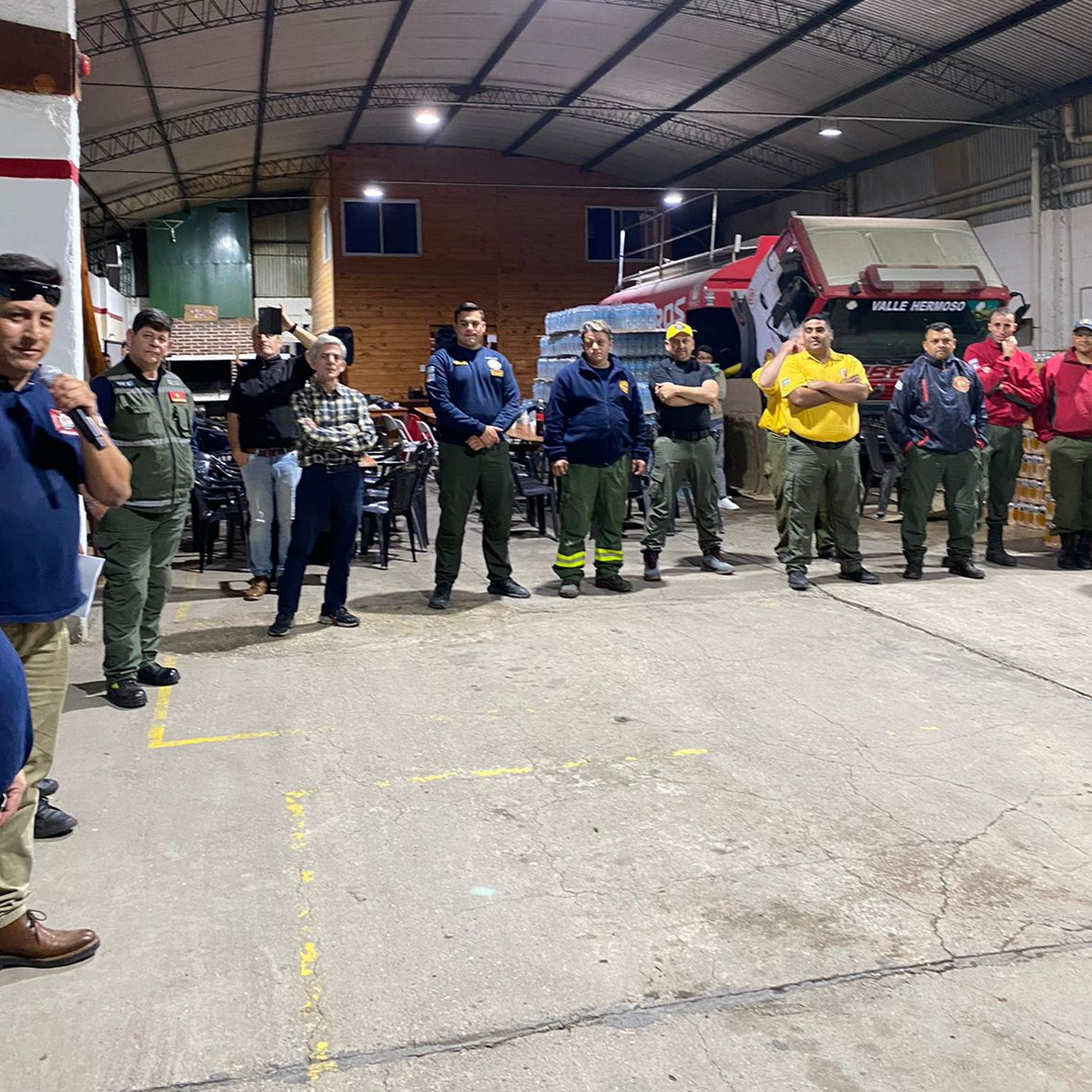 Reunión operativa de la Agrupación Serrana en Valle Hermoso