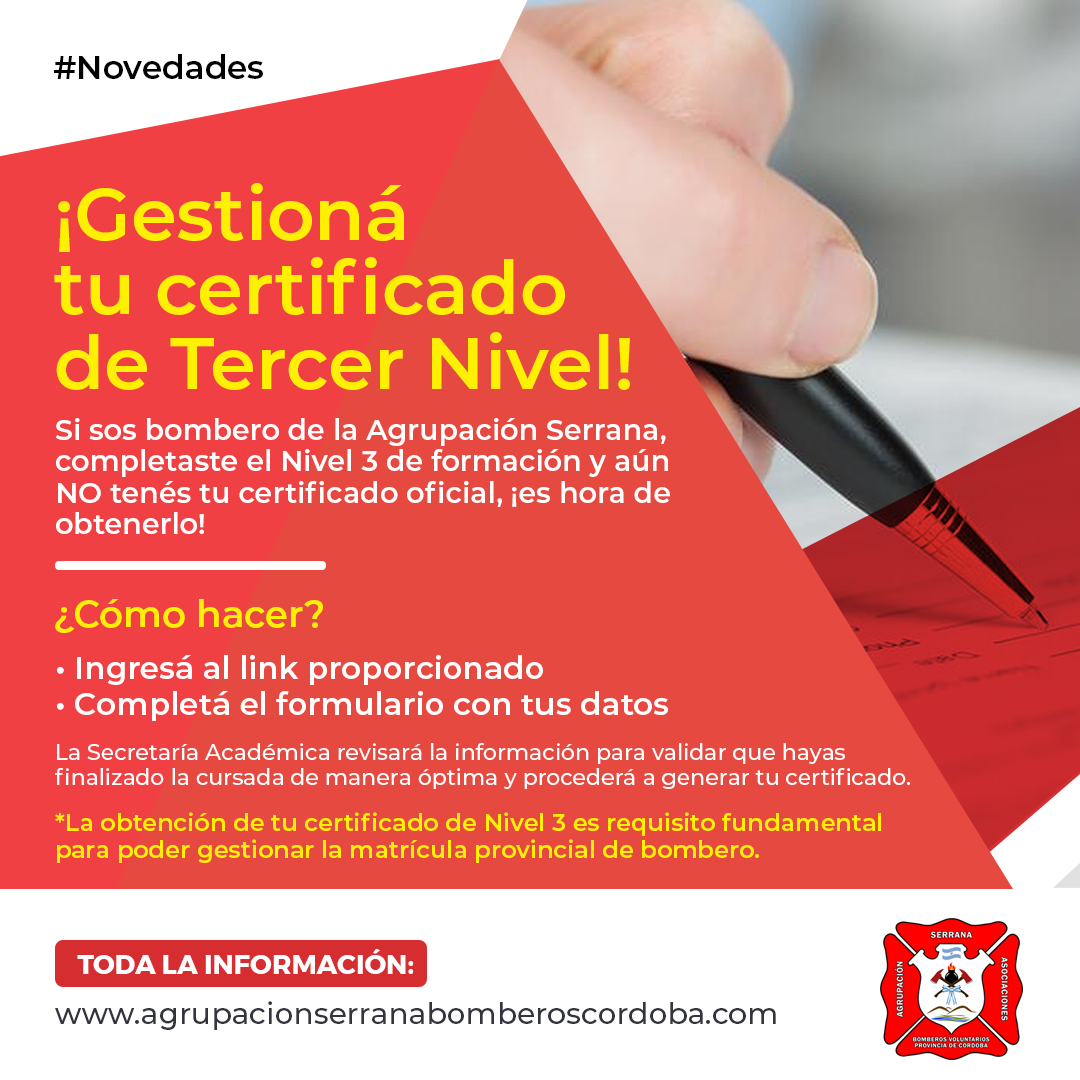 ¡Ahora podés gestionar tu certificado oficial de Tercer Nivel!