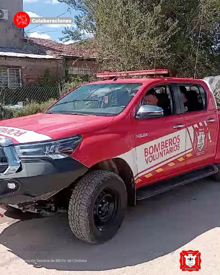La Agrupación Serrana llevó donaciones a bomberos de Cerri tras la inundación