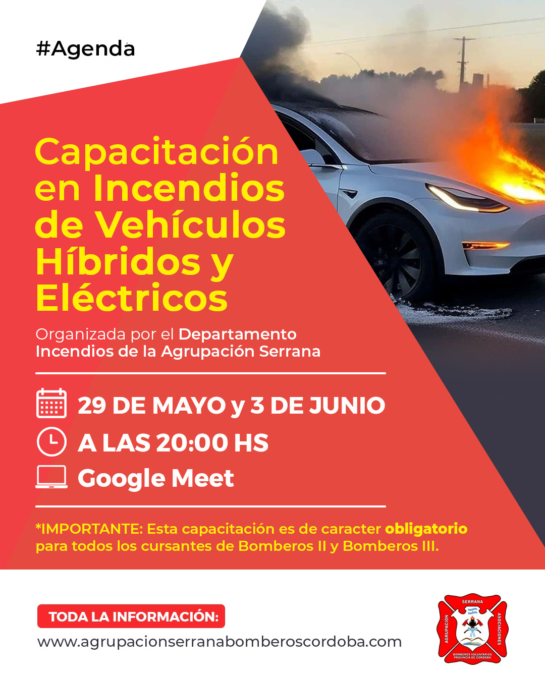 Capacitación Virtual – Incendios en Vehículos Híbridos y Eléctricos