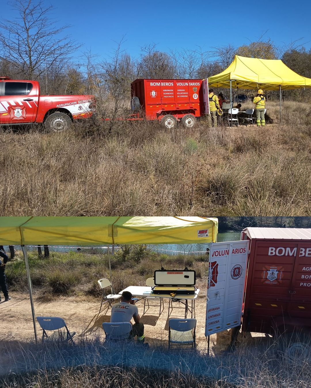 Concluyó el operativo de rastreo en el río Los Reartes y lago Los Molinos