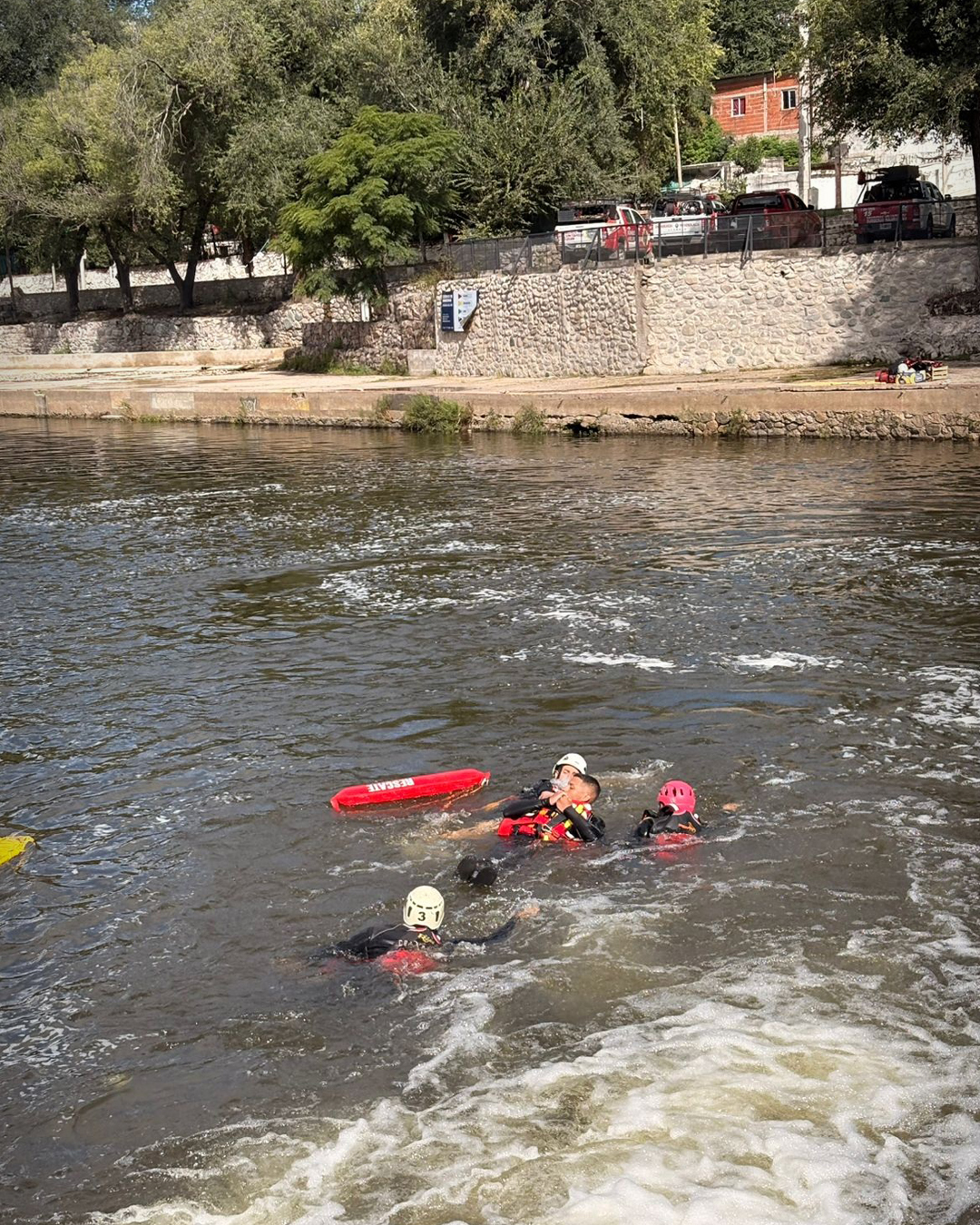Se realizó la capacitación de Rescate Acuático para Bomberos II