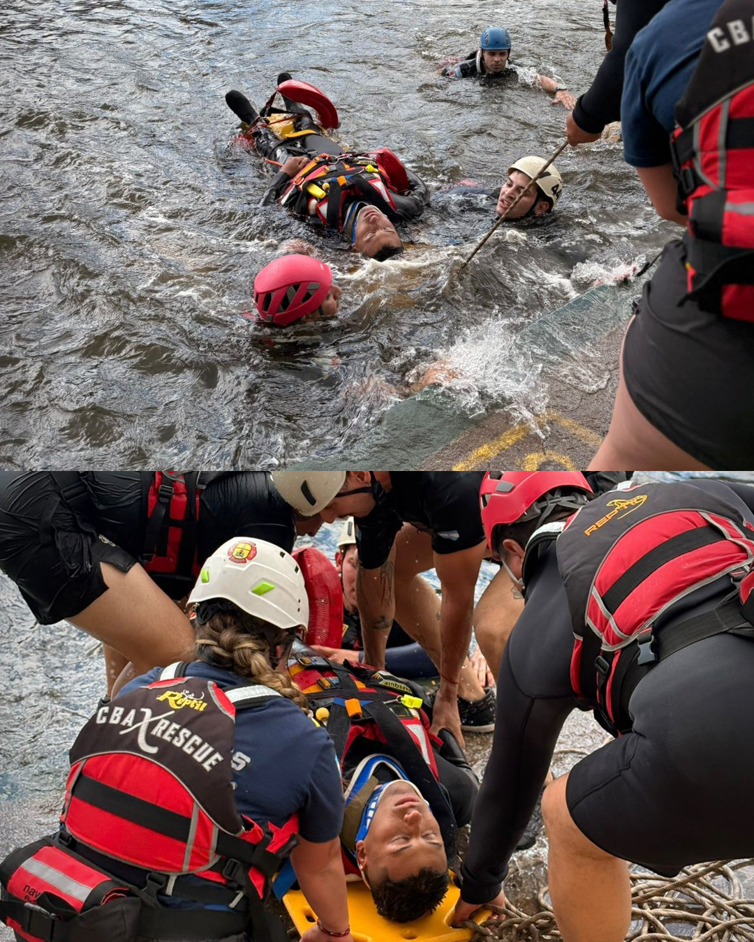 Se realizó la capacitación de Rescate Acuático para Bomberos II