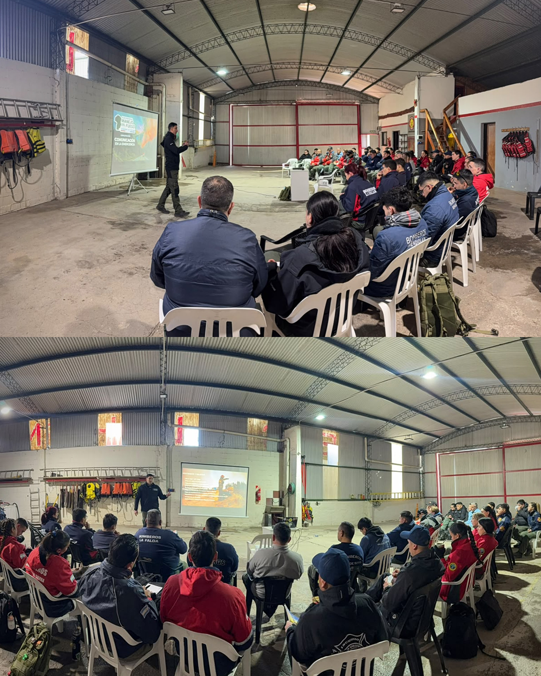 El PPMF brindó una capacitación a Bomberos de la Agrupación Serrana y ETAC en Valle Hermoso