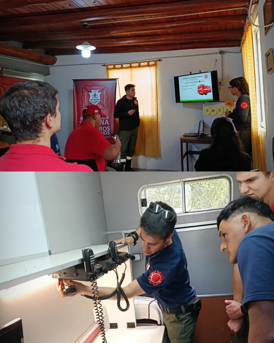 San Clemente fue sede de una nueva capacitación del Camión Comando para la Zona Sur