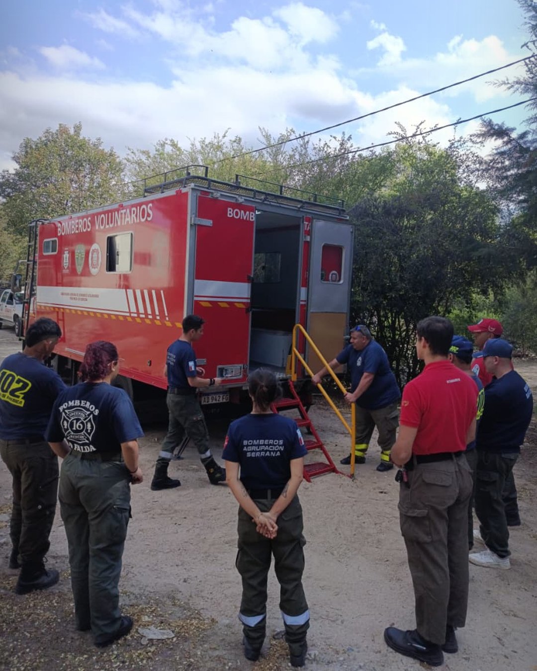 San Clemente fue sede de una nueva capacitación del Camión Comando para la Zona Sur