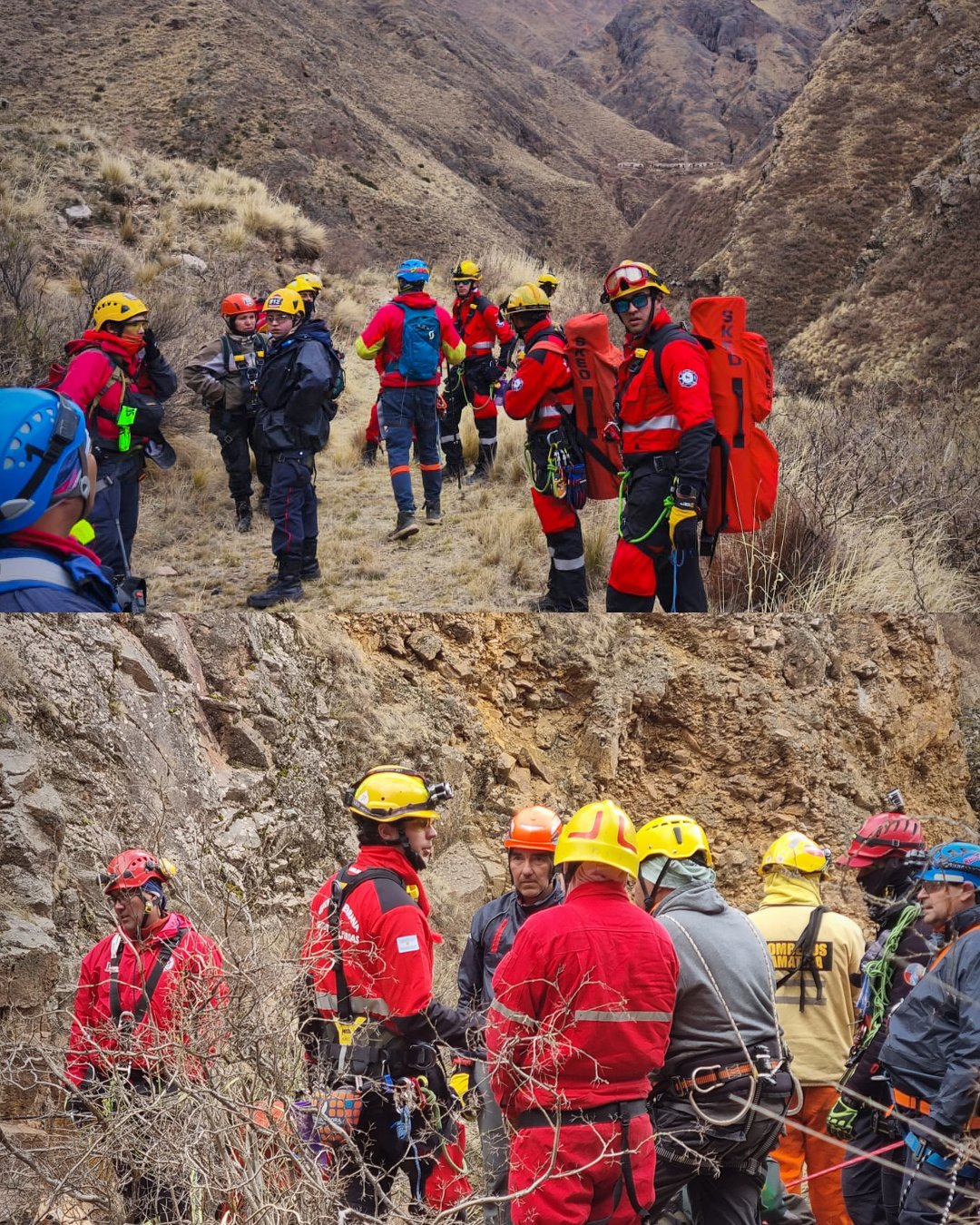 El Departamento de Rescate Técnico con Cuerdas participó del Encuentro Nacional de Búsqueda y Rescate en La Rioja