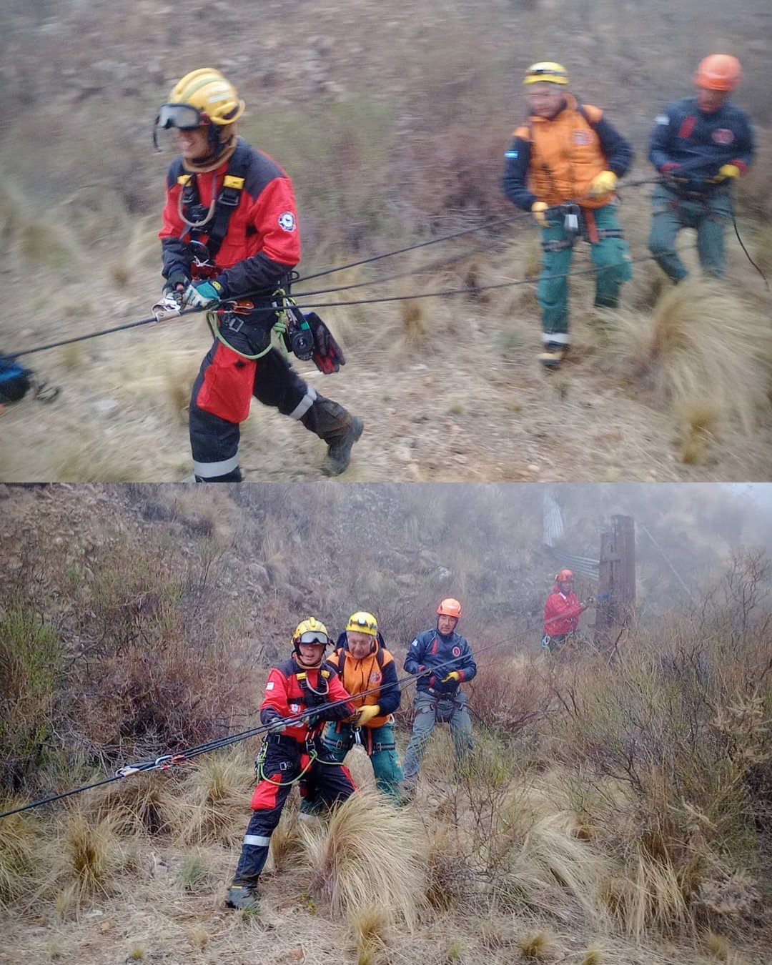 El Departamento de Rescate Técnico con Cuerdas participó del Encuentro Nacional de Búsqueda y Rescate en La Rioja