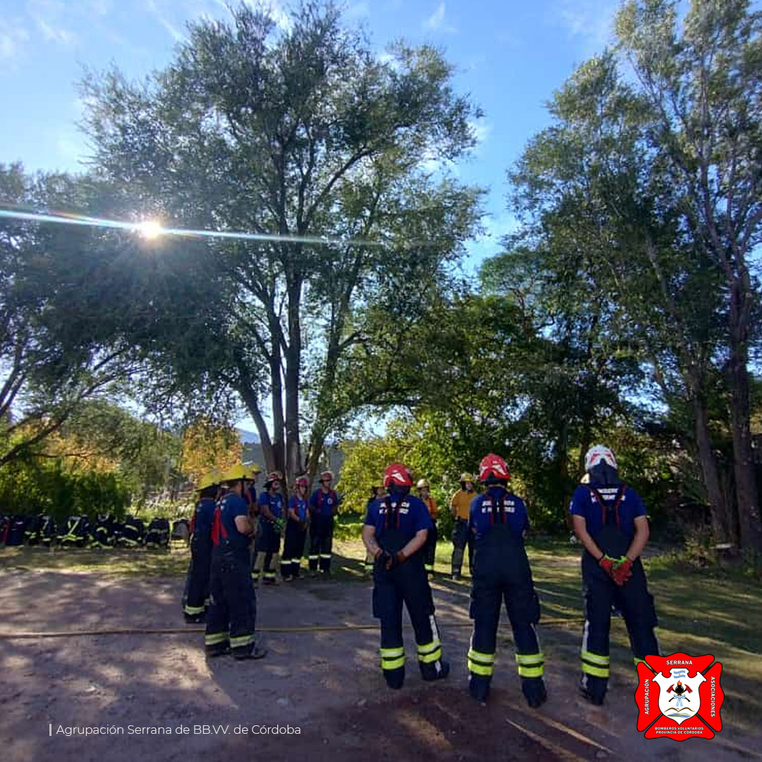 La ANB está llevando a cabo un entrenamiento de incendios estructurales en Valle Hermoso