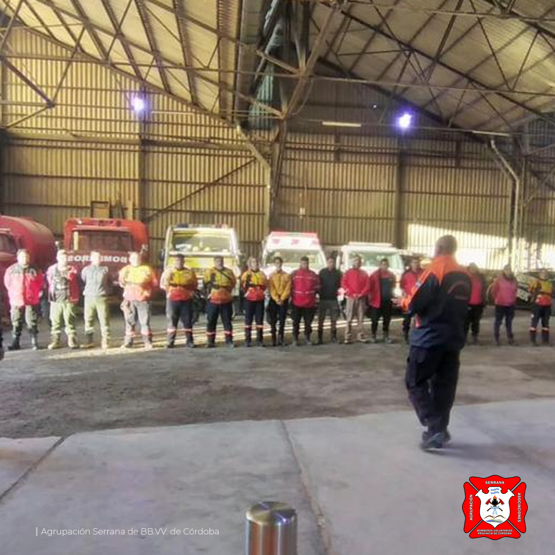 La Agrupación Serrana brindó capacitación en Chilecito para la Federación de Bomberos de La Rioja