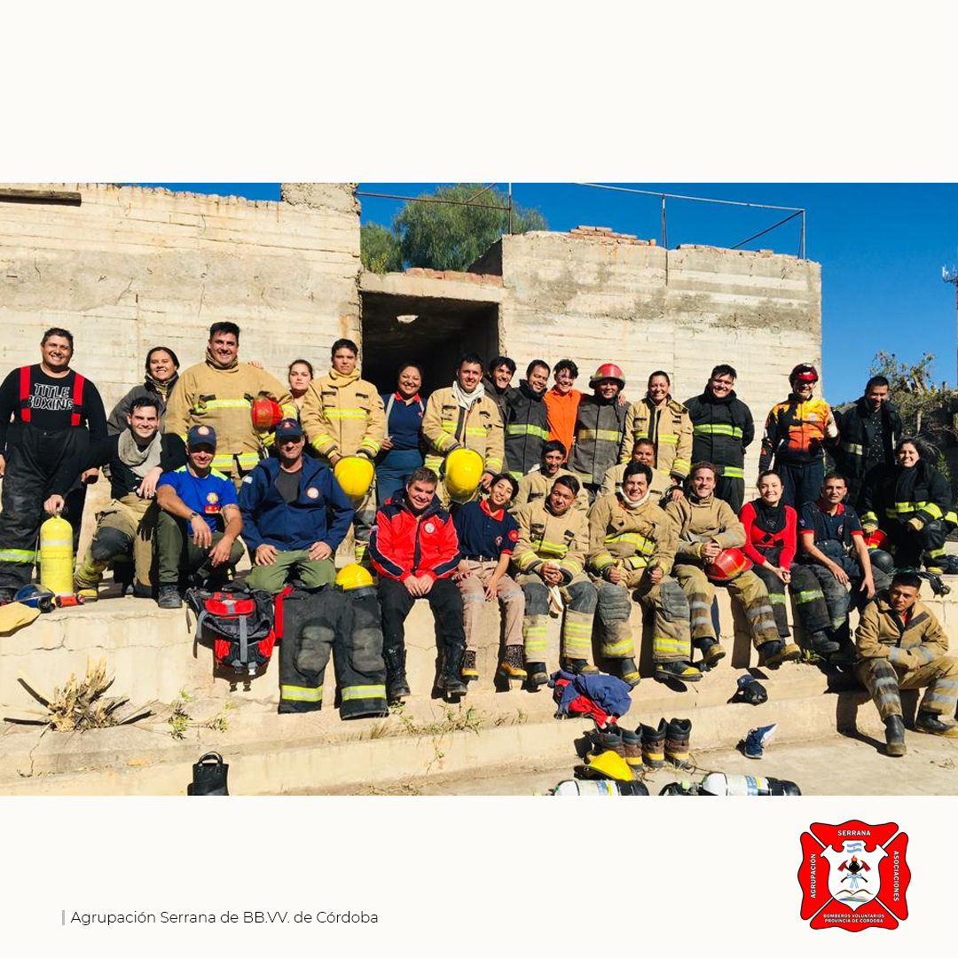 La Agrupación Serrana brindó capacitación en Chilecito para la Federación de Bomberos de La Rioja