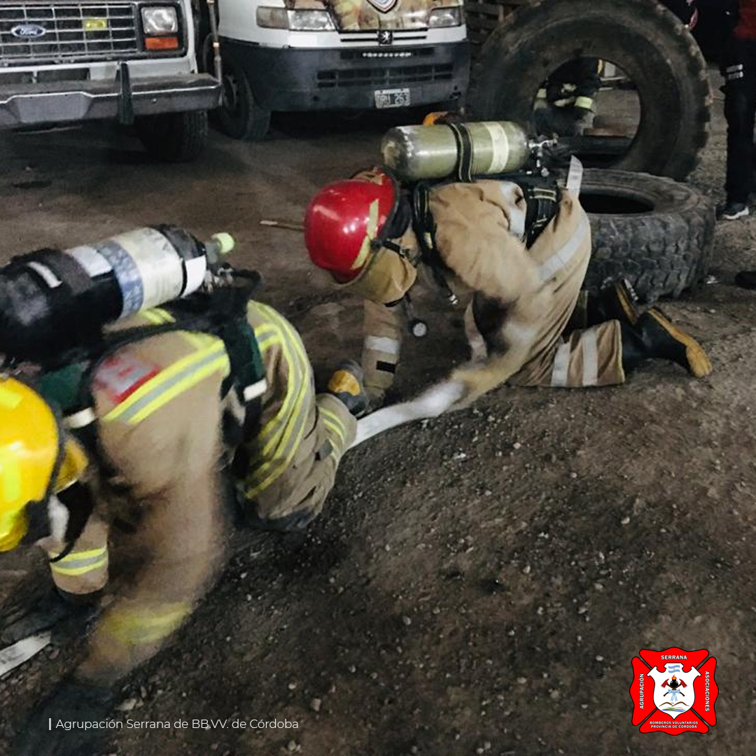 La Agrupación Serrana brindó capacitación en Chilecito para la Federación de Bomberos de La Rioja