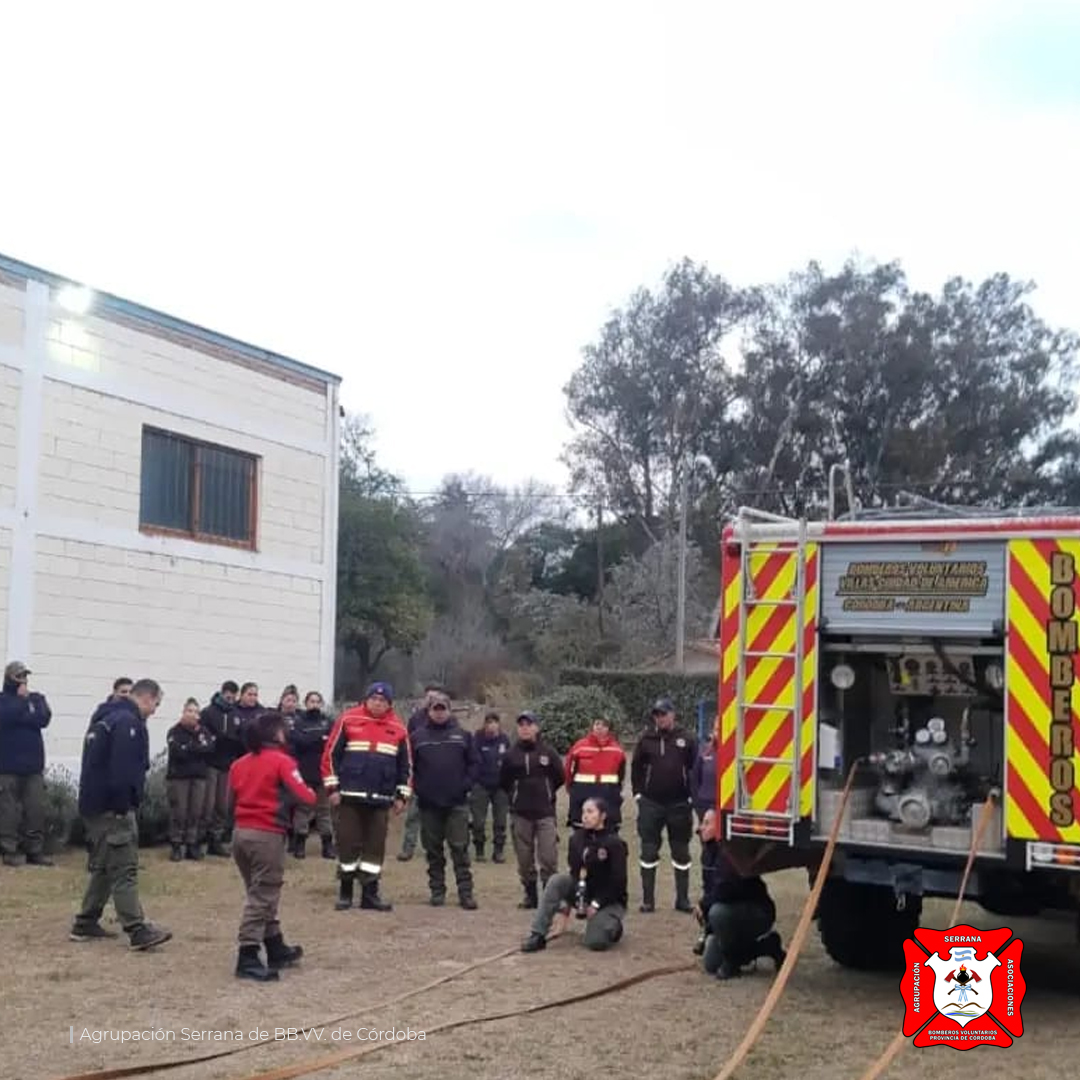 Se dictó la materia Incendios Forestales para Bomberos Nivel II en zona sur