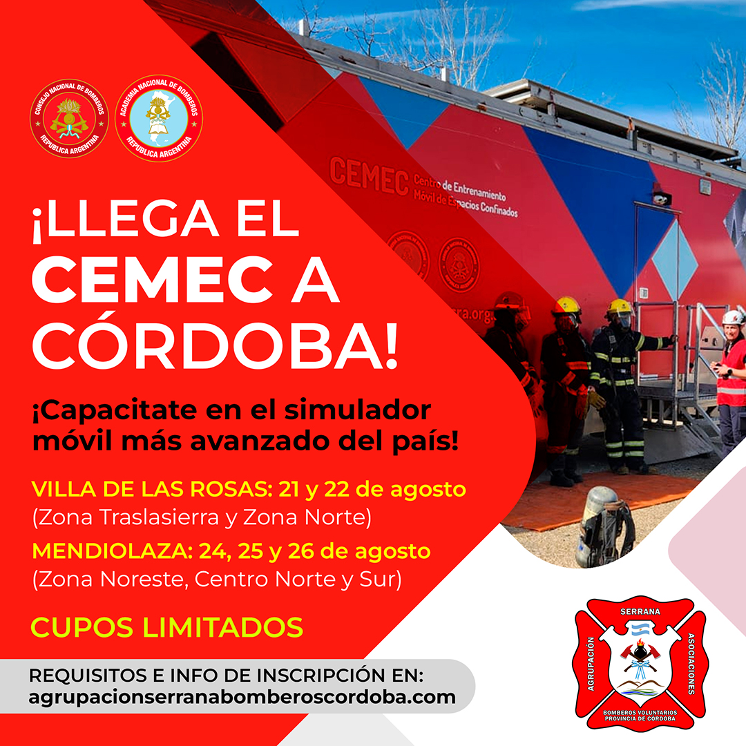 El Simulador CEMEC visita la Agrupación Serrana en agosto 2024
