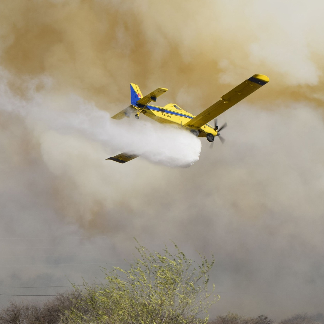 Incendio forestal de gran magnitud en Capilla del Monte