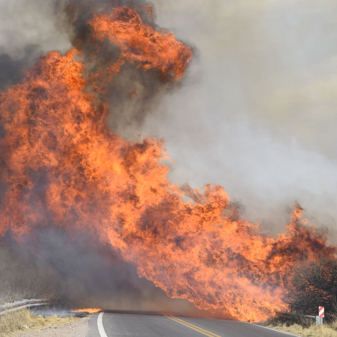 Incendio forestal de gran magnitud en Capilla del Monte
