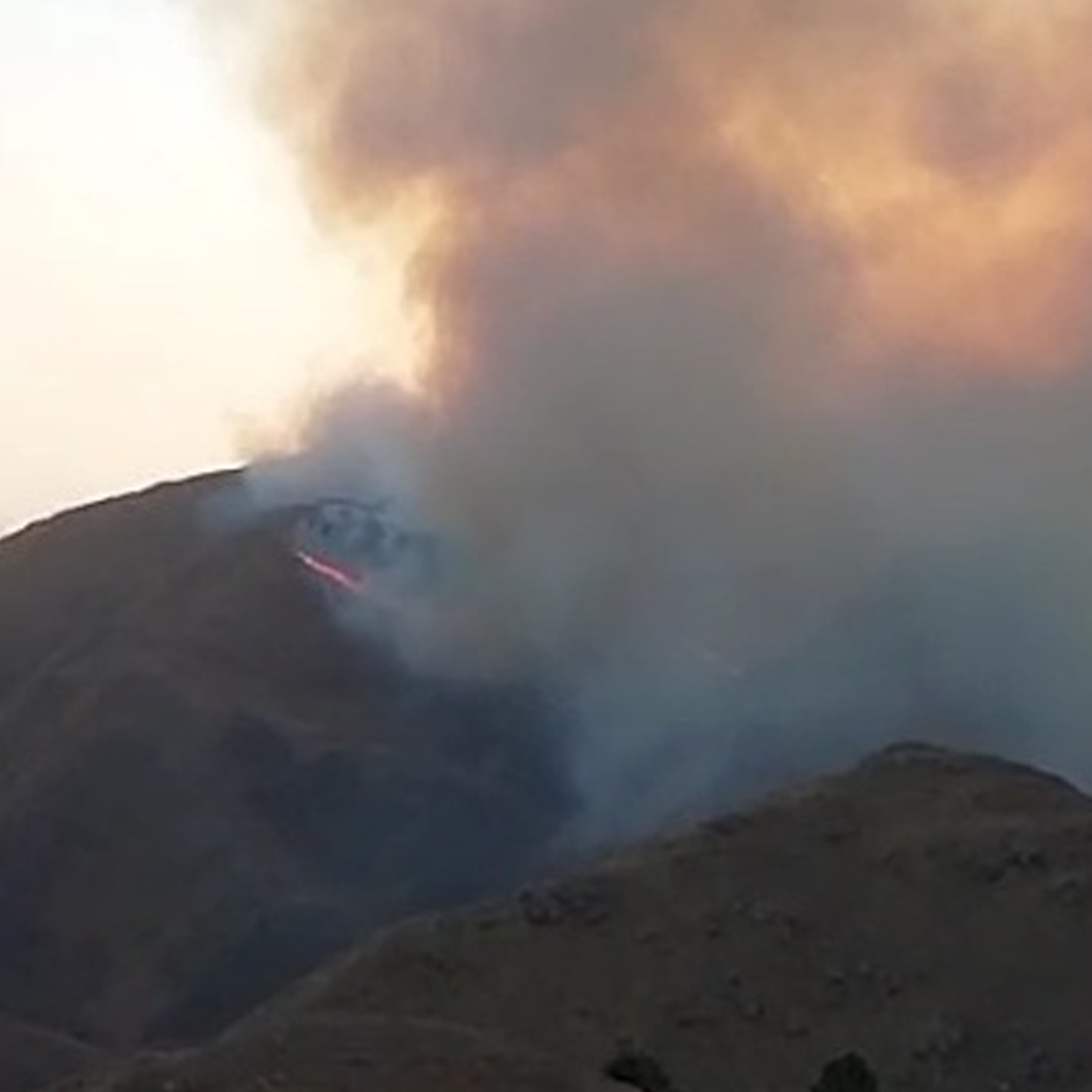 Incendio forestal de gran magnitud en Capilla del Monte