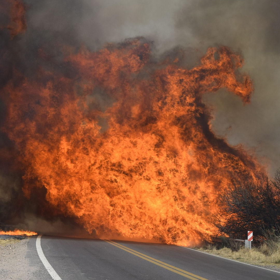 Incendio forestal de gran magnitud en Capilla del Monte