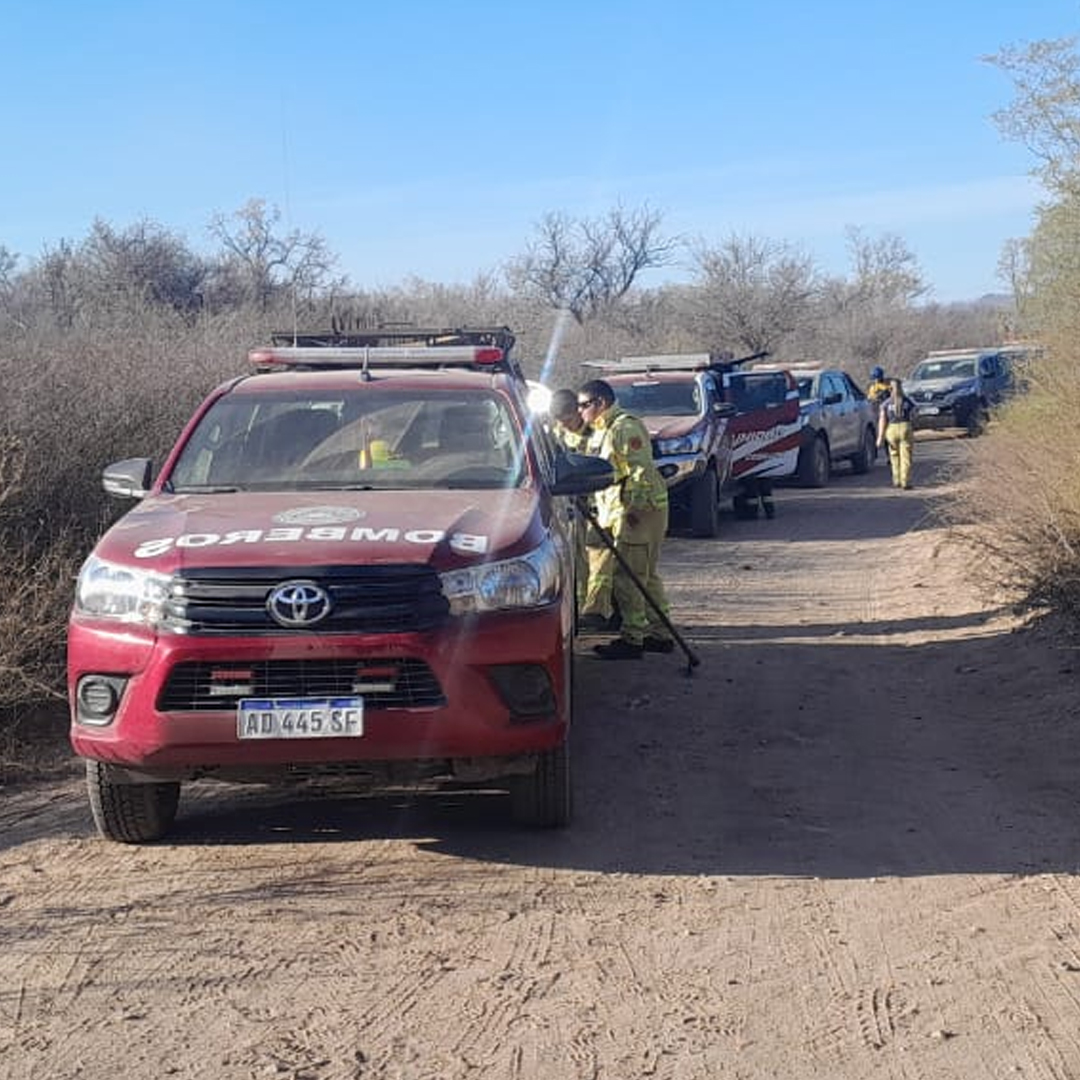 Incendio forestal activo en San Marcos Sierras